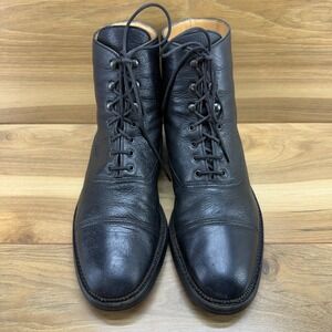 GRAVATI Cap Toe Leather Boots Mens 8 Italy Lace Up Clipper Aireflex‎ Business